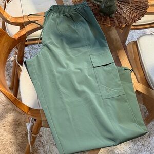 PINK Victoria's Secret Forest Green Wide Leg Pants